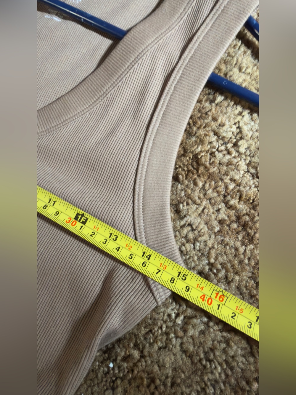 🌺 5/$35🌺 Sonoma Tan Ribbed V-Neck Tank Top - Picture 5 of 6